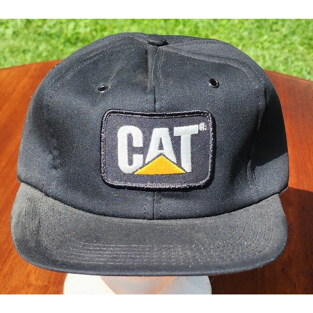 Cat Tomkim Hat Patch Logo Black Snapback Adjustable Made In USA